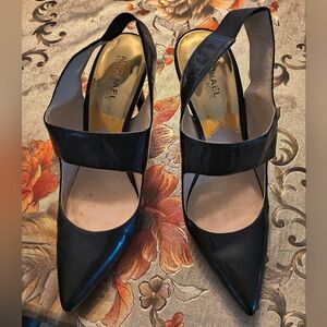 MICHAEL Michael Kors Black Pointed Slingback Pumps